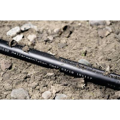 HellermannTyton 323-20080 Zsugorcső ragasztóval Fekete 8 mm Zsugorodási arány:4:1 1 m (323-20080)