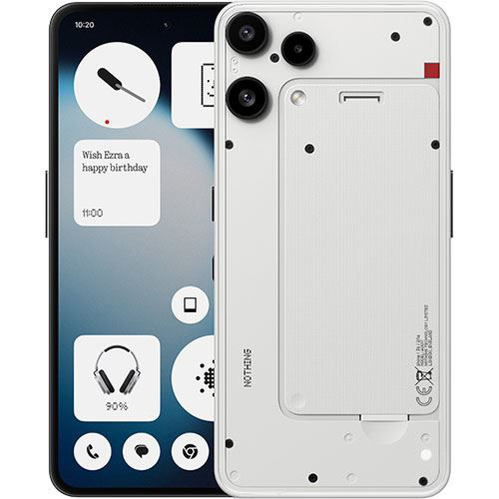 Nothing Phone (3a) Lite 5G 8GB RAM 128GB Dual SIM Fehér (NOTHING-P3AL-8128-WH)