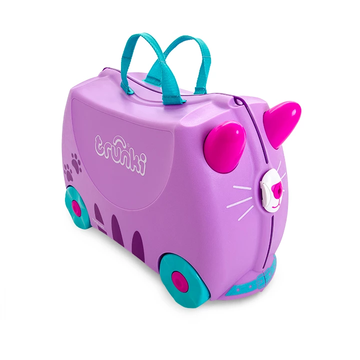 Trunki Cassie Keményfedeles Négykerekű Gyermek Bőrönd - Lila/Türkiz (TRU-0322)