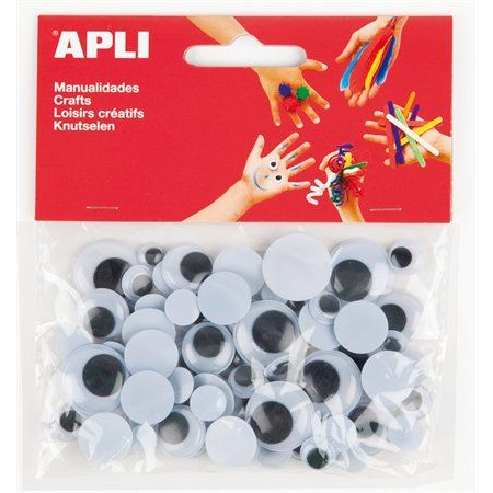 APLI "Creative" Mozgó szem fekete-fehér (13058) (13058)