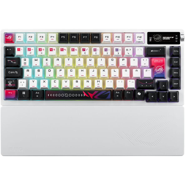 ASUS ROG Azoth X billentyűzet Játék USB + RF Wireless + Bluetooth QWERTZ Fehér
