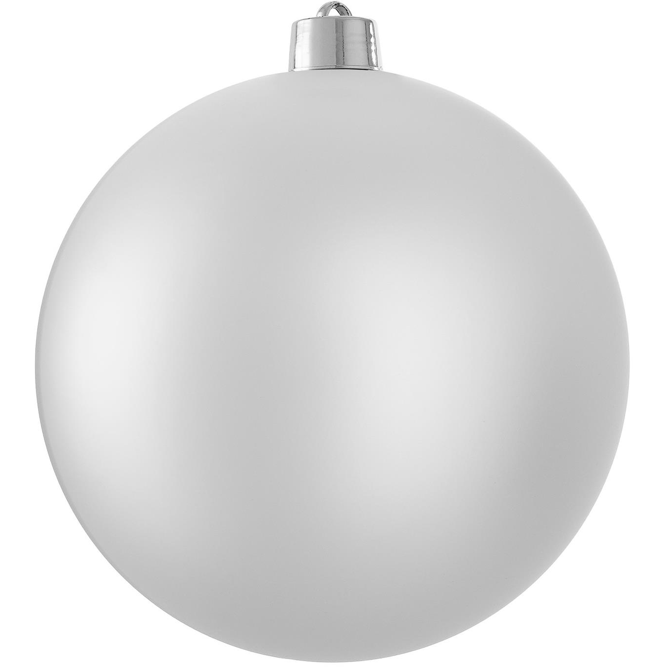 LAALU kerek díszítés, ezüst, matt, 20 cm (LAU-6247)
