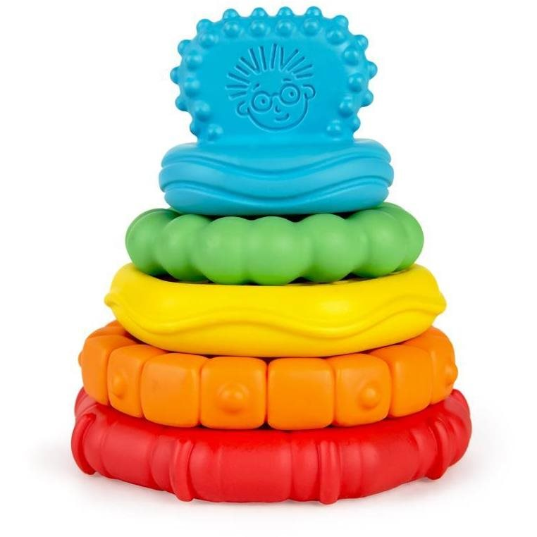 BABY EINSTEIN Stack&Teethe™ rágóka, 2in1, egymásra rakható (074451123564)