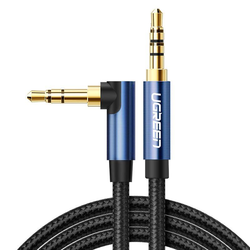UGREEN AUX mini jack kábel, 3.5mm, 1m, fekete (60179) (UG60179)