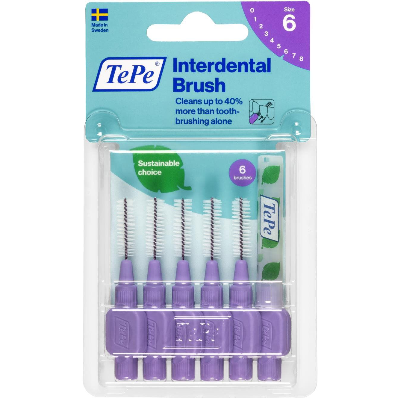 TePe MK Original, 1,1 mm, lila, 6 db (7317400015569)