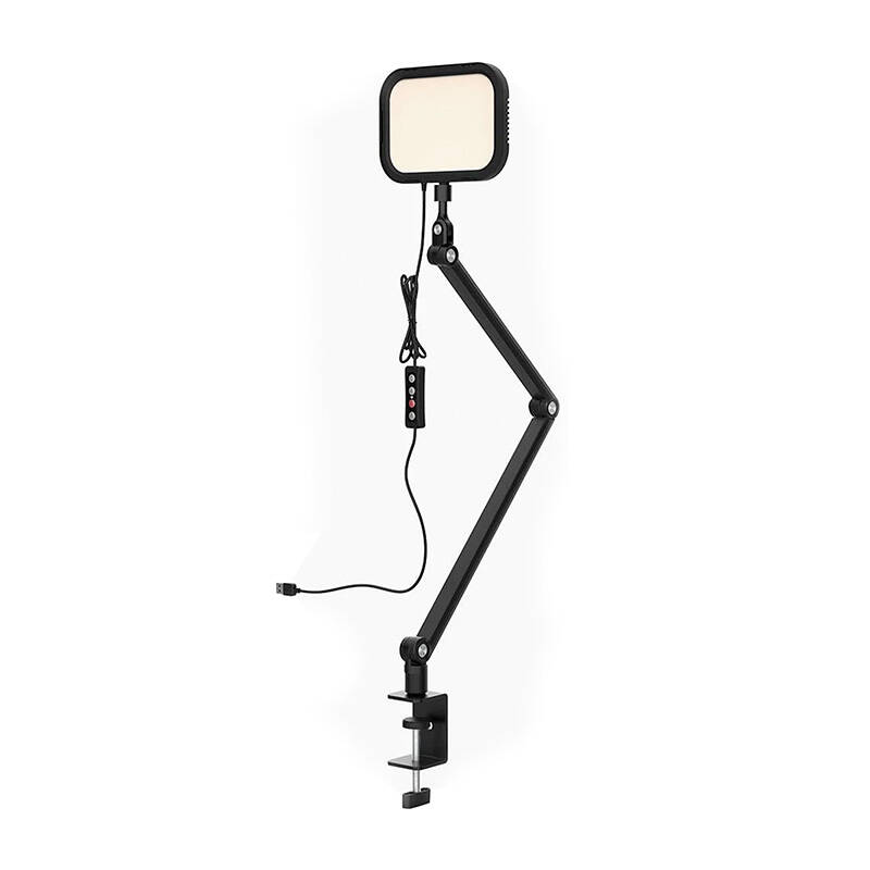 Apexel APL-FL25 Hordozható Asztali LED lámpa 46 x 15 cm - Fekete (APL-FL25)