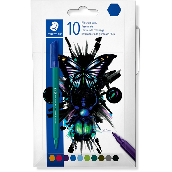 STAEDTLER Fasermaler cool & cute 10er-Set im Kartonetui retail