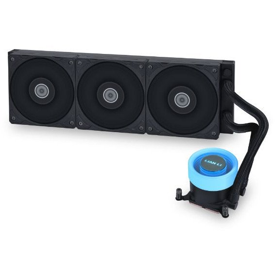 Lian Li GA II Lite - AiO vízhűtőrendszer, 360mm, nagy teljesítményű, 3800rpm, fekete