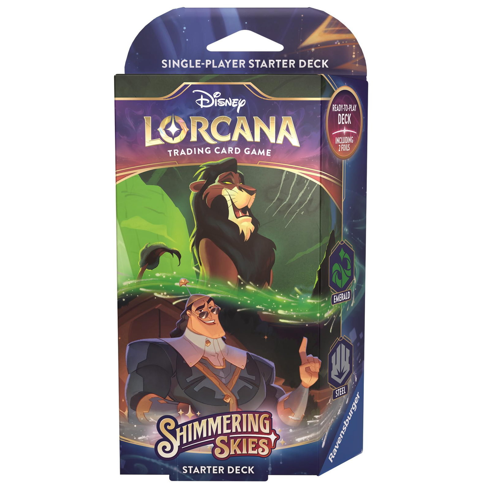 Disney Lorcana: Shimmering Skies - Starter Deck Emerald & Steel (4050368983817)