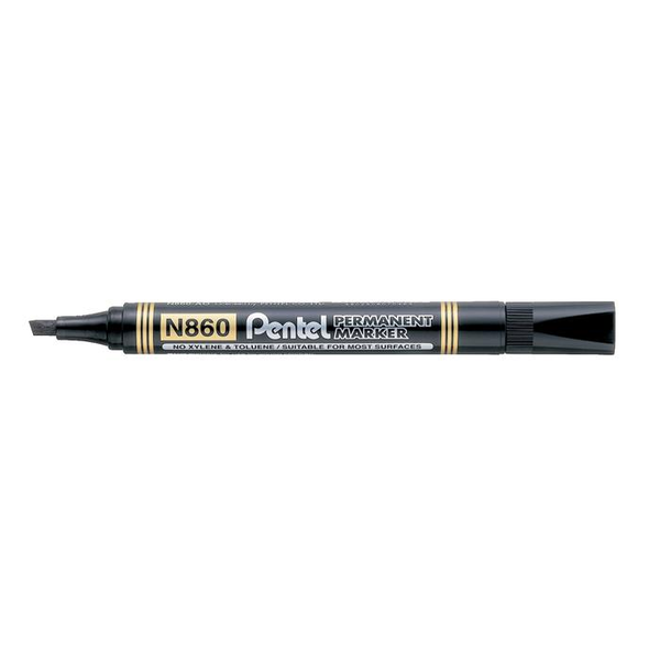 Marker permanent, N860, Pentel, Negru