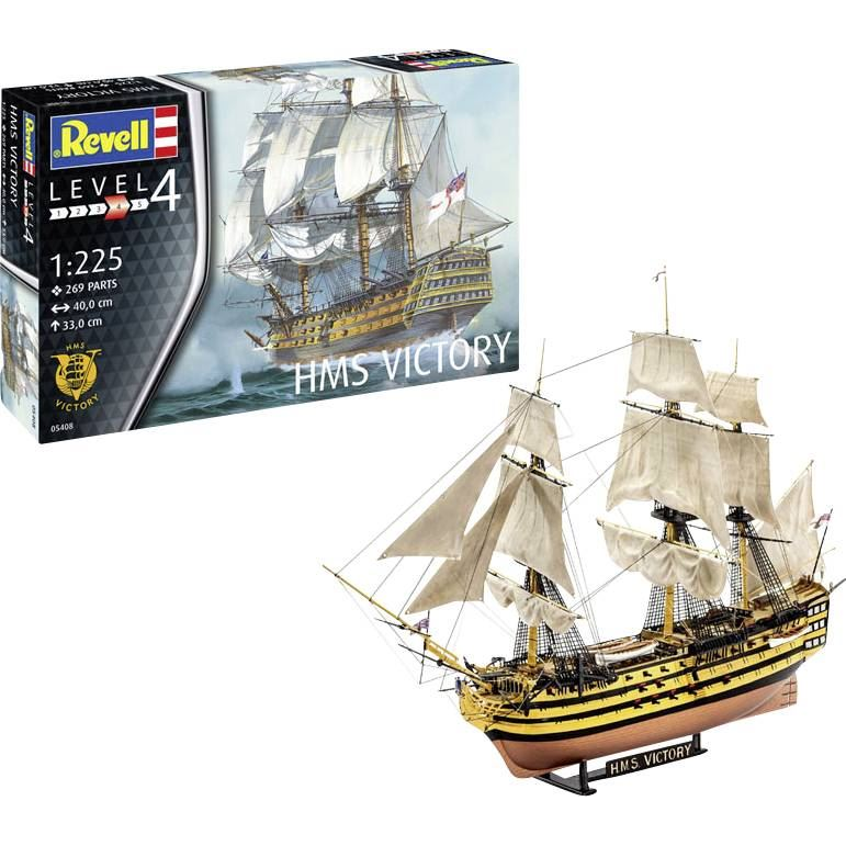 Revell RV Model Set HMS Victory Hajómodell építőkészlet 1:225 (65408) (RE65408)