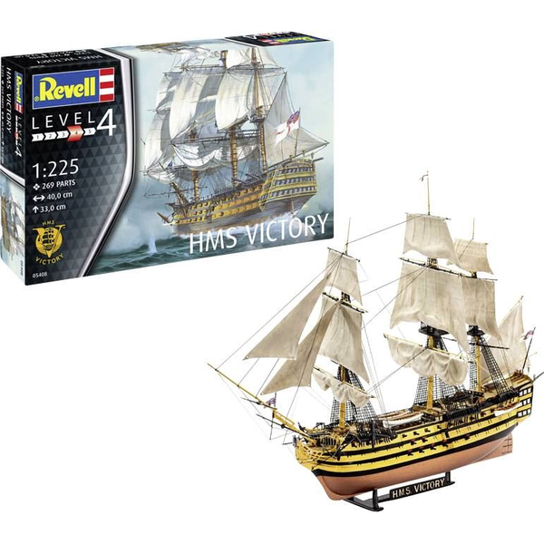 Revell RV Model Set HMS Victory Hajómodell építőkészlet 1:225 (65408)