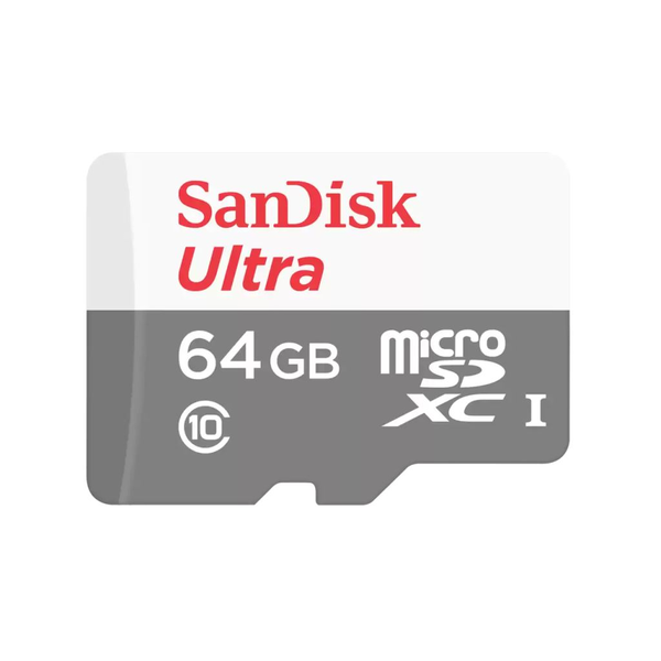 64GB microSDXC Sandisk Ultra CL10 U1 (SDSQUNR-064G-GN6TA)