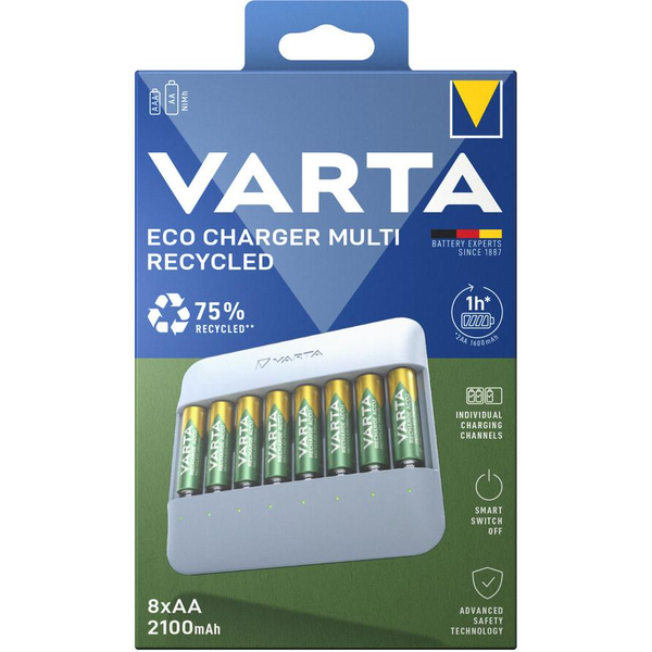 Varta Eco Multi Charger 8x AA/AAA NiMH Akkumulátor töltő