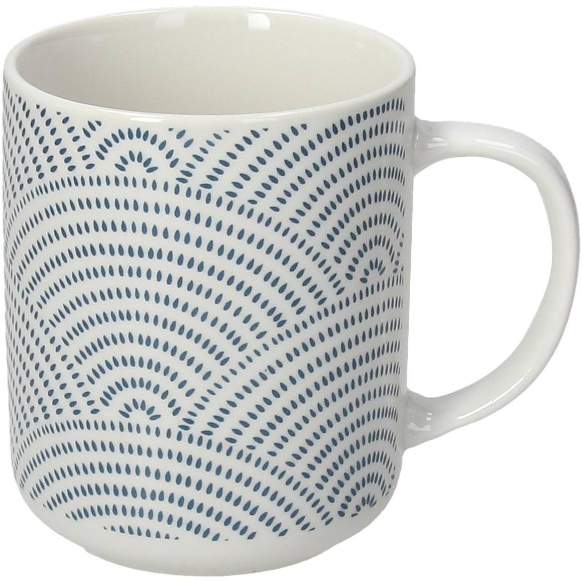 Tognana EDGE ORIENTALE 6 darabos bögrekészlet, kék-fehér, 350 ml (ED014356016)