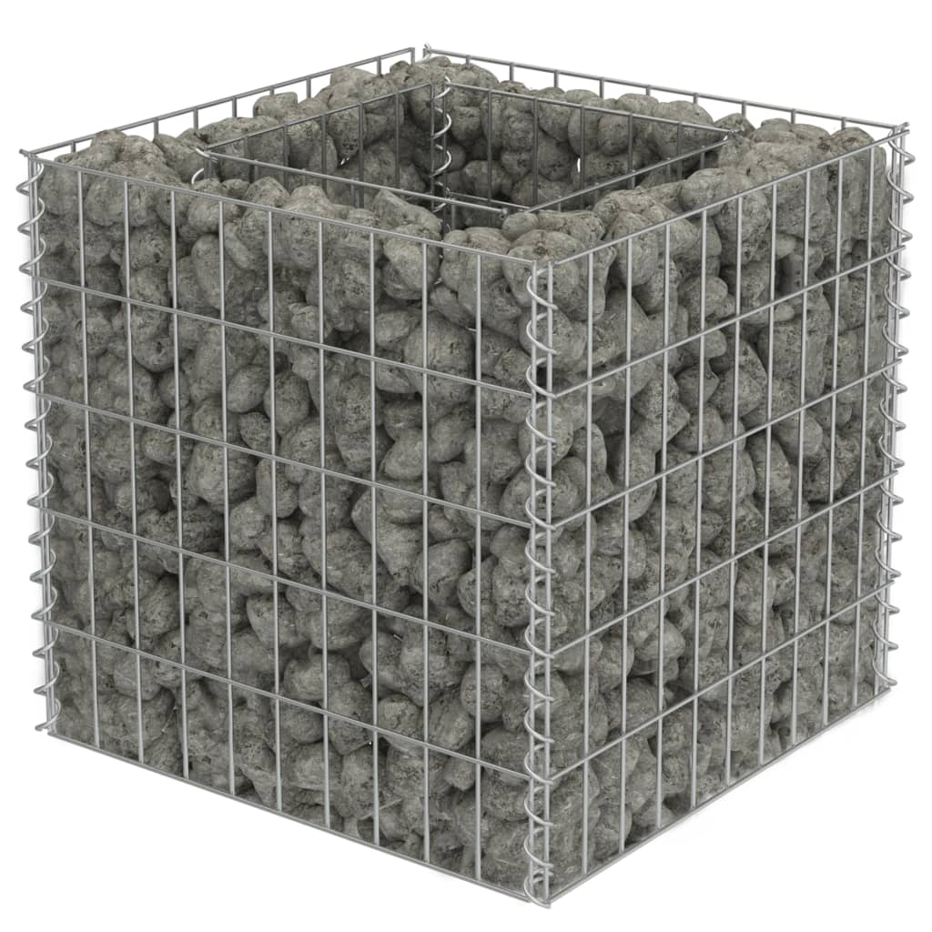 horganyzott acél gabion magaságyás 50 x 50 x 50 cm (143570)