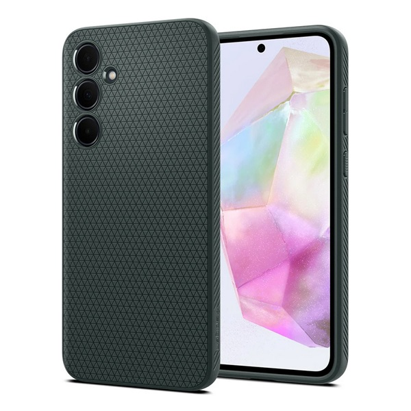 Spigen Liquid Air Samsung Galaxy A35 5G Tok - Sötétzöld (ACS07520)