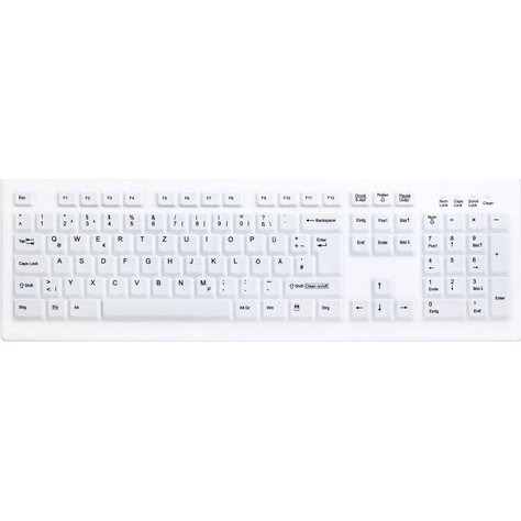 Contour Design Active Key AK-C8100 tastatur Kontor RF trådløst Tysk Hvid