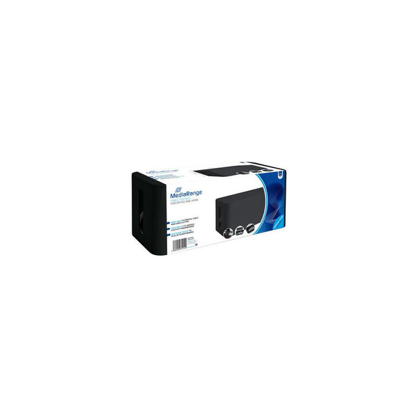 MediaRange Kabelbox medium 318x126x135mm schwarz