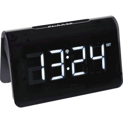 TFA Dostmann 60.2543.02 Rádiójel vezérlésű Ébresztőóra Fekete Riasztási idők 1 (60.2543.02)