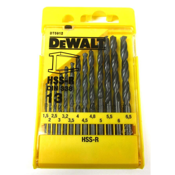 DeWalt 13ti dílná sada vrtáků do kovu v plastové kazetě DT5912-QZ