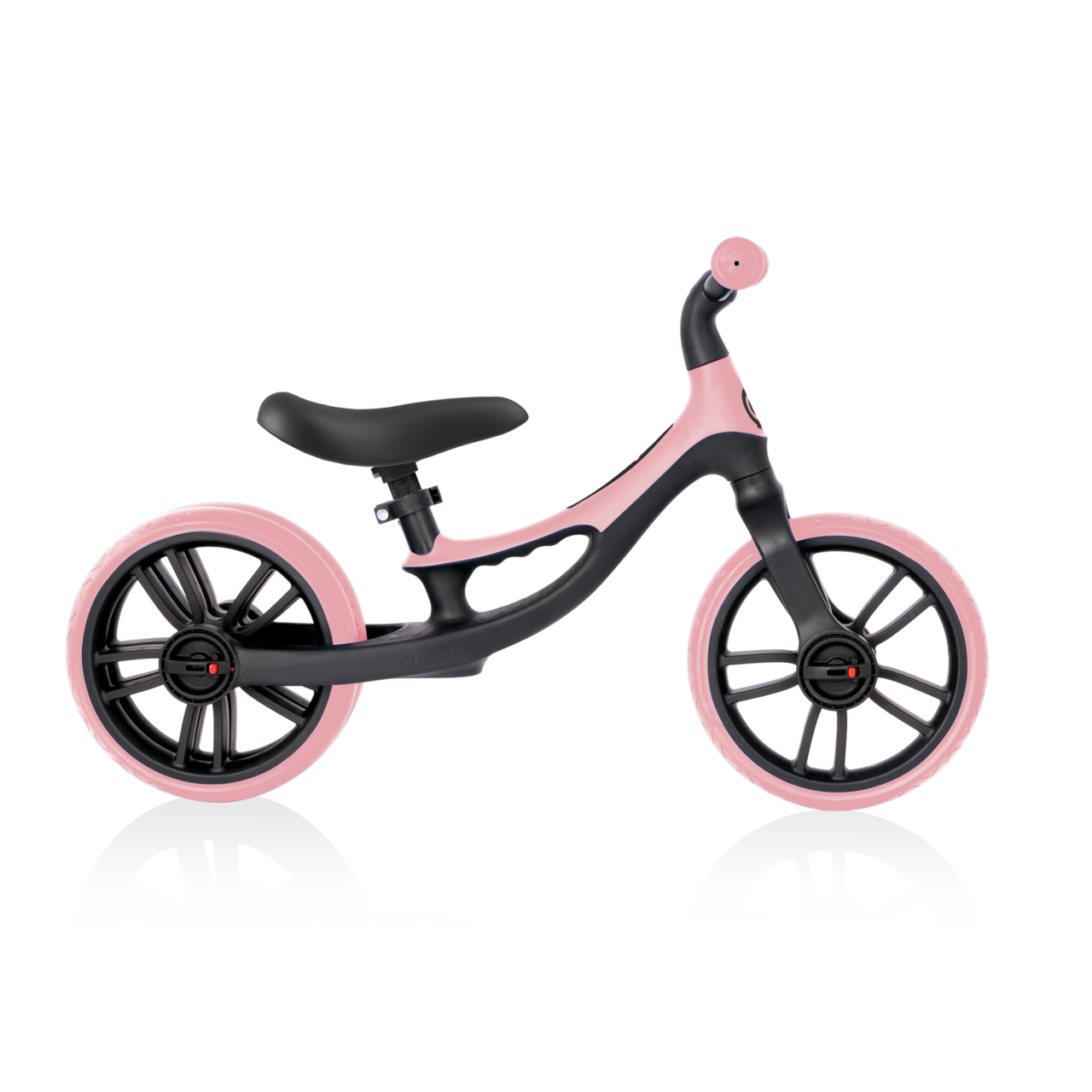 Globber Go Bike Elite Duo Gyerek futóbicikli 10" - Rózsaszín/Fekete (712-110)