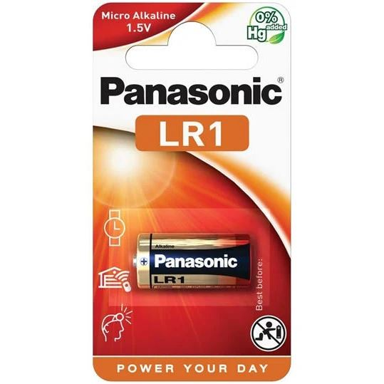 Alkalická baterie Panasonic N (R1) 1 ks