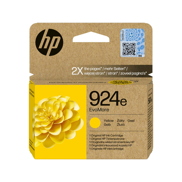 HP Tintapatron Yellow 800 oldal kapacitás No.924e EvoMore (4K0U9NE)