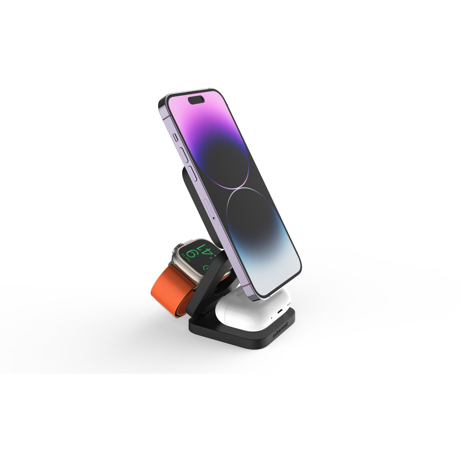 CubeNest Qi2 EQ310 Iron Grey 3in1 (6974699972150)
