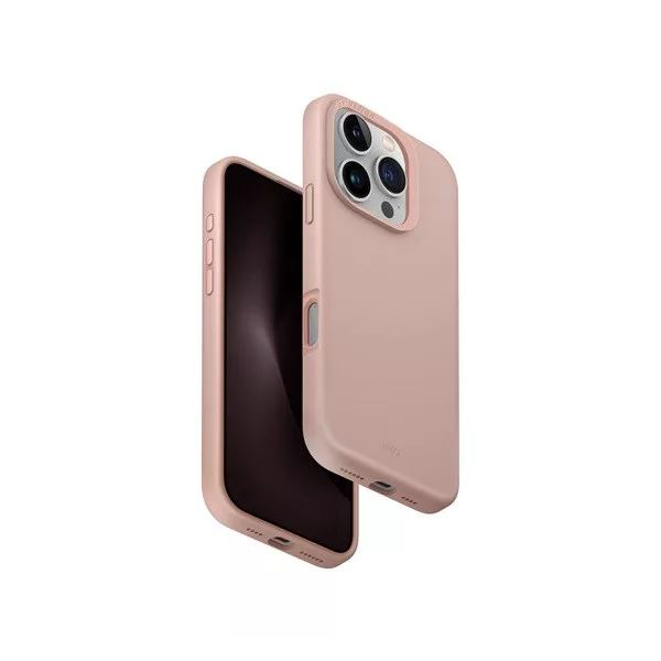 Uniq Lino Apple iPhone 16 Pro Magsafe szilikon tok rózsaszín (UNIQ-IP6.3P(2024)-LINOHMPNK) (UNIQ-IP6.3P(2024)-LINOHMPNK)