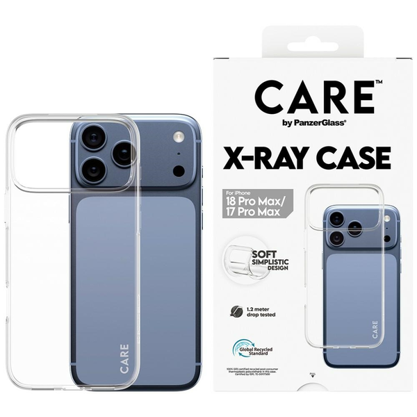 PanzerGlass CARE™ by ® X-Ray Case iPhone 18 Pro Max | 17 Pro Max custodia per cellulare Cover Trasparente