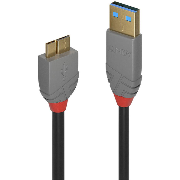 Lindy 36767 USB-kabel USB 3.2 Gen 1 (3.1 Gen 1) 2 m USB A Micro-USB B Zwart