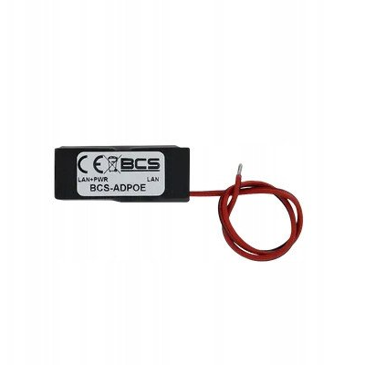 BCS BCS-ADPOE PoE adapter 10/100Mbps tápellátással 58VDC-ig