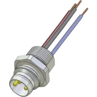 Conec 42-01033 Érzékelő-/működtető beépíthető összekötő M8 Dugó, beépíthető Pólusszám: 4 1 db (42-01033)