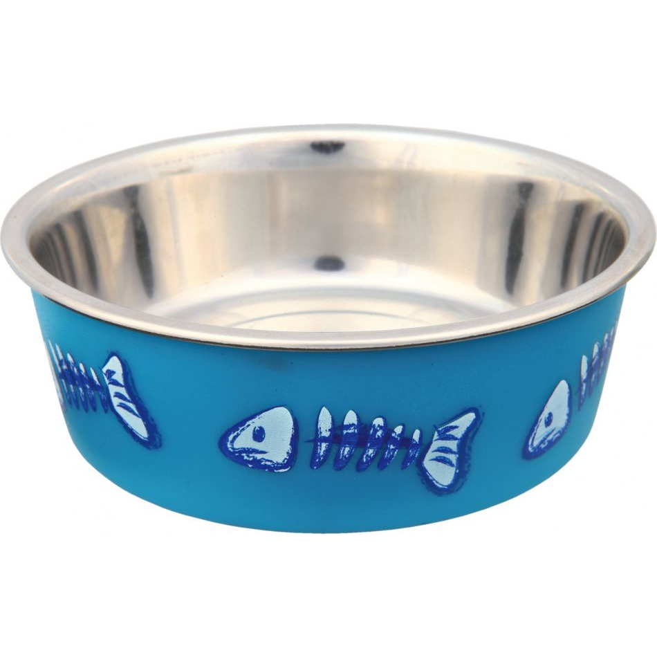 Trixie 25270 Fémtál Szines Gumis 0,25 L Cicáknak (TX-25270)