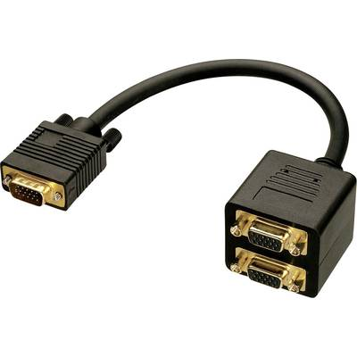 Lindy 41214 VGA kabel 0,18 m VGA (D-Sub) Zwart