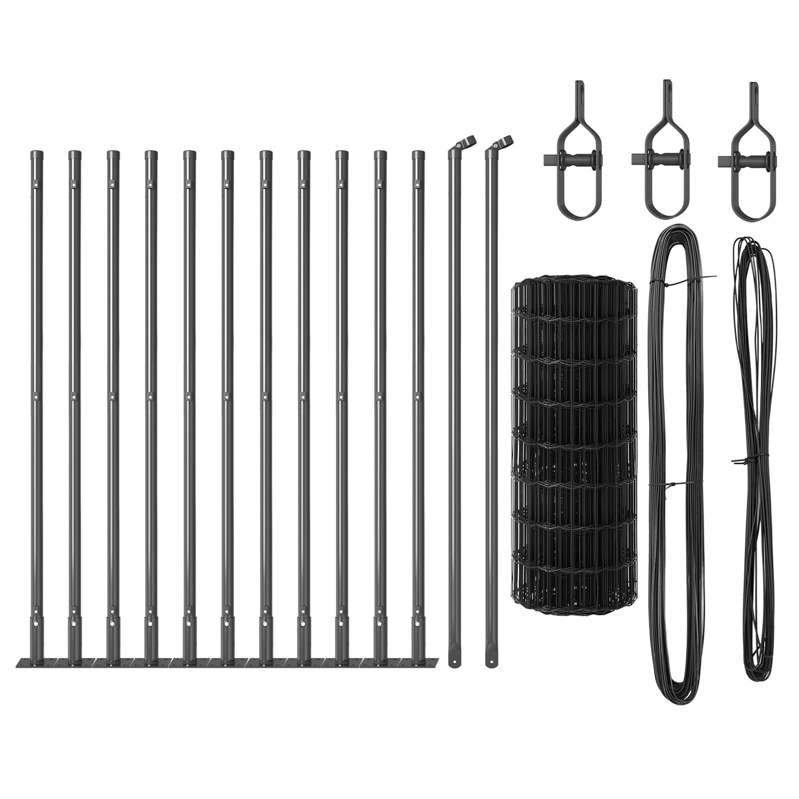 Euro Kerítés 13 Flenkelt Oszloppal 0.6x25 m Galvanizált Acél (3350947)