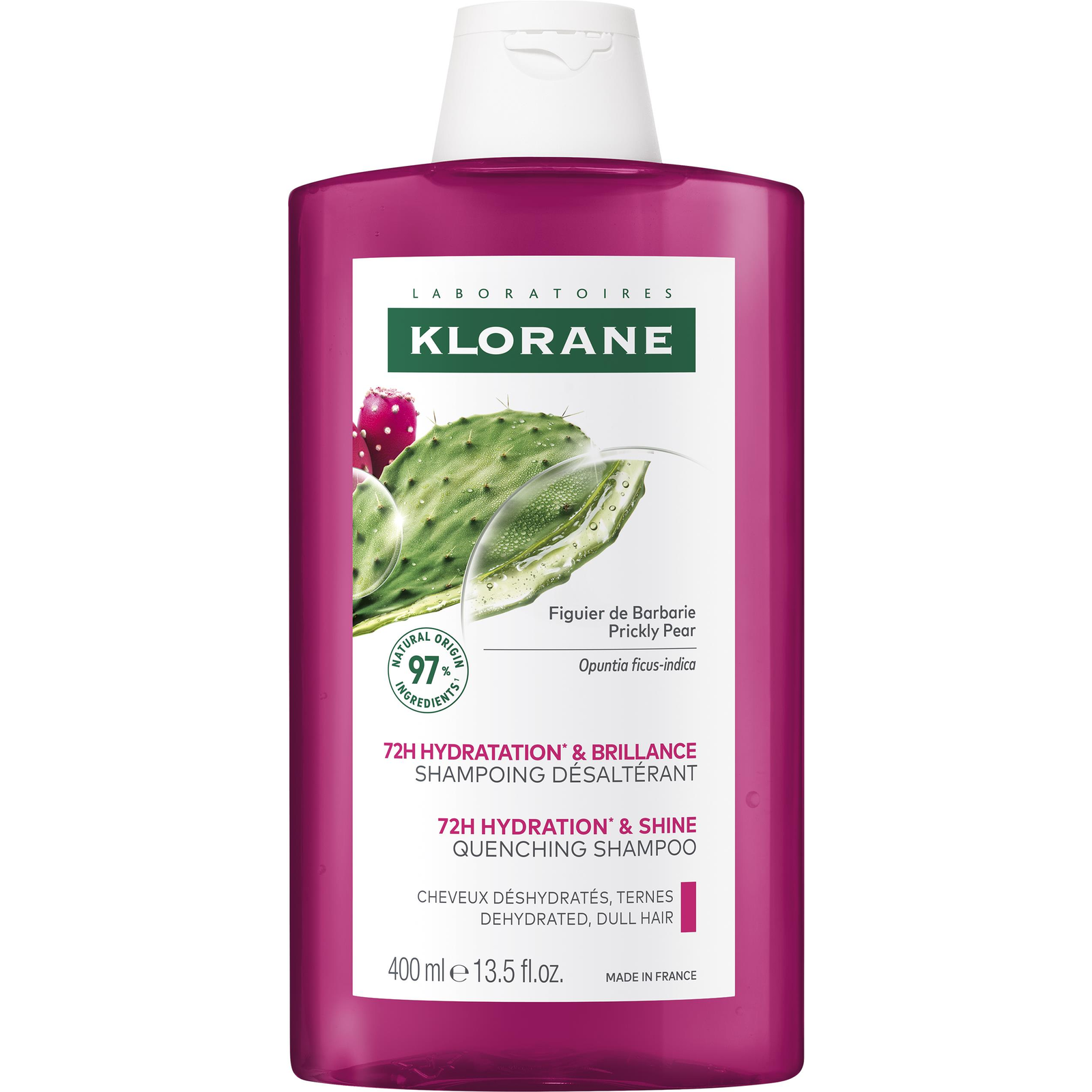 KLORANE Hidratáló sampon, fügekaktusz, 400ml (263615)
