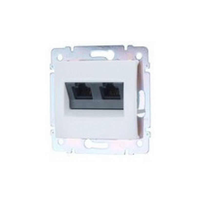 Legrand Valena fehér 2xRJ45 LCS2 Cat5e UTP aljzat (774239) (l774239)