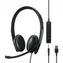 EPOS ADAPT 165T USB II Слушалки Жичен Лента за глава Офис/Център за обаждания USB Тип-A Черен