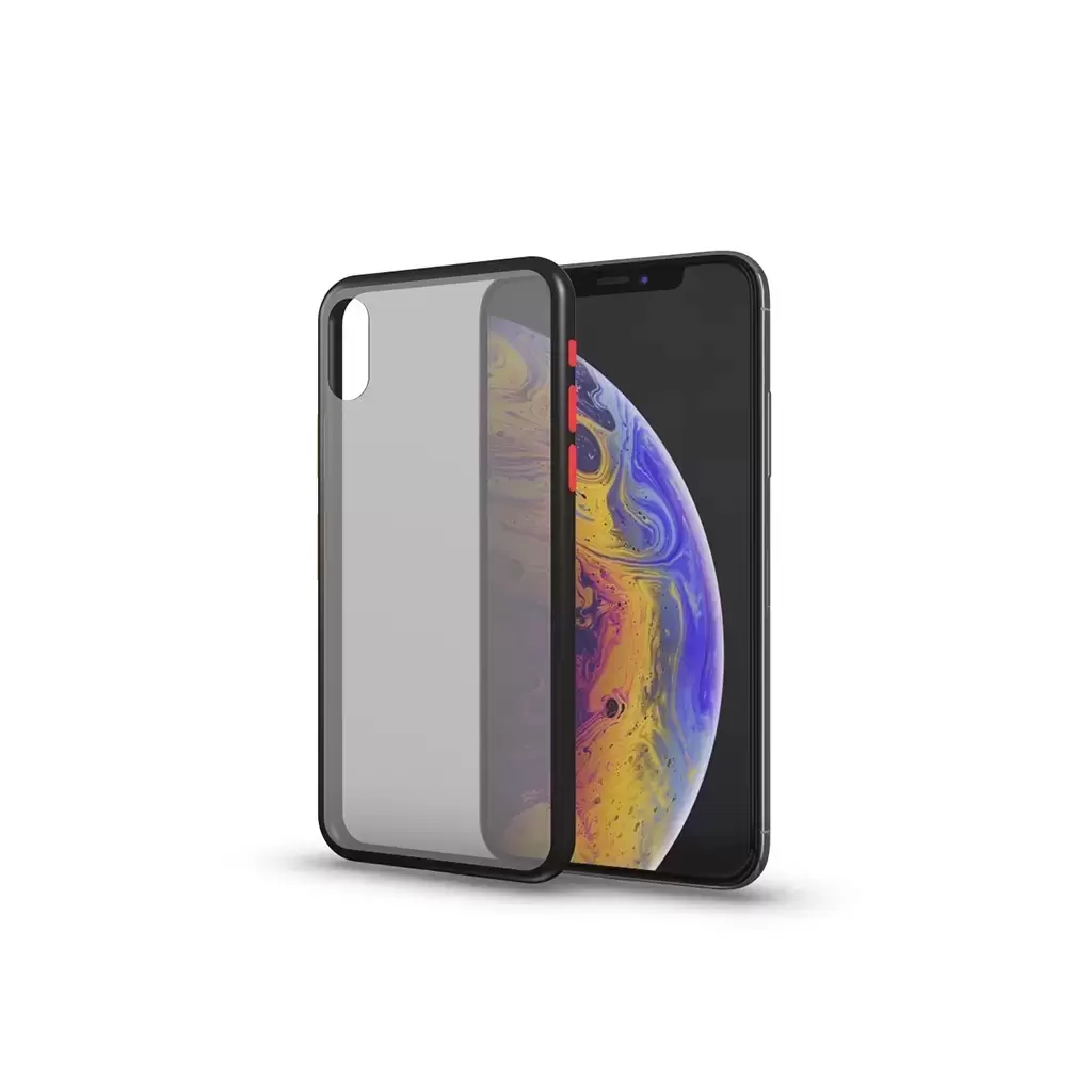 XPRO Matt tok színes gombokkal fekete Apple iPhone 15 Pro készülékhez (128920)