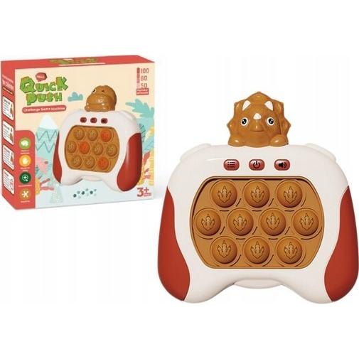 Triceratops Pop It Elemmel Működő Szenzoros Játék Fényei Barnán Hangzanak 19961 (19961)