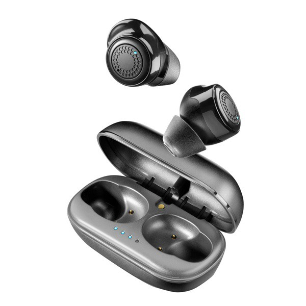 CELLULARLINE PETIT bluetooth fülhallgató SZTEREO (v5.0, TWS, extra mini, mikrofon, aktív zajszűrő + töltőtok) FEKETE (BTPETITTWSK) (BTPETITTWSK)