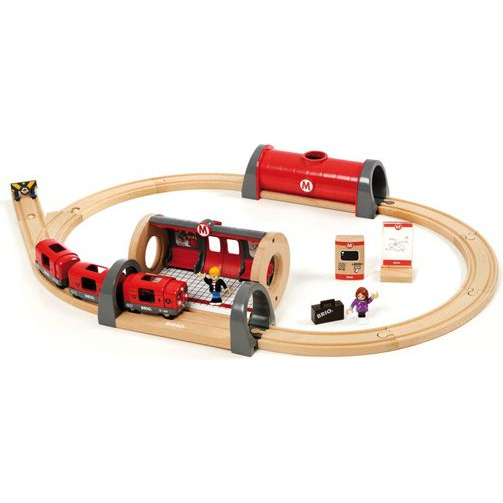 Brio World 33513 Vasút készlet metrószettel és peronnal (33513)