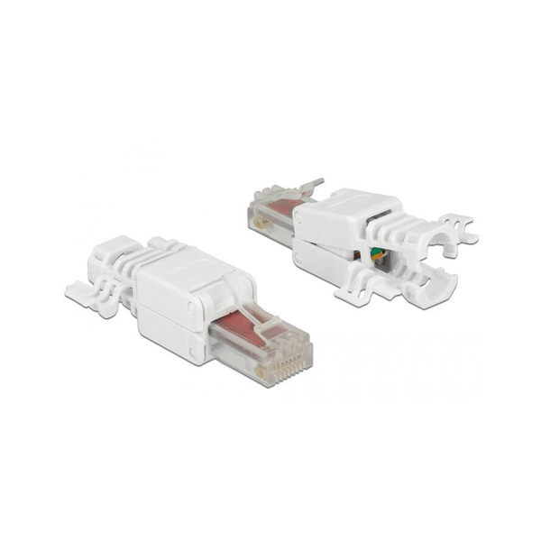 DELOCK RJ45 aljzat Cat.6  UTP szersuzám nélkül 2 db