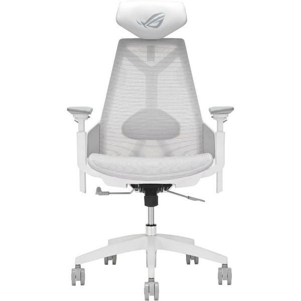 ASUS ROG Destrier Ergo Core White Стол за игри за персонален компютър Стол на мрежа Бяла