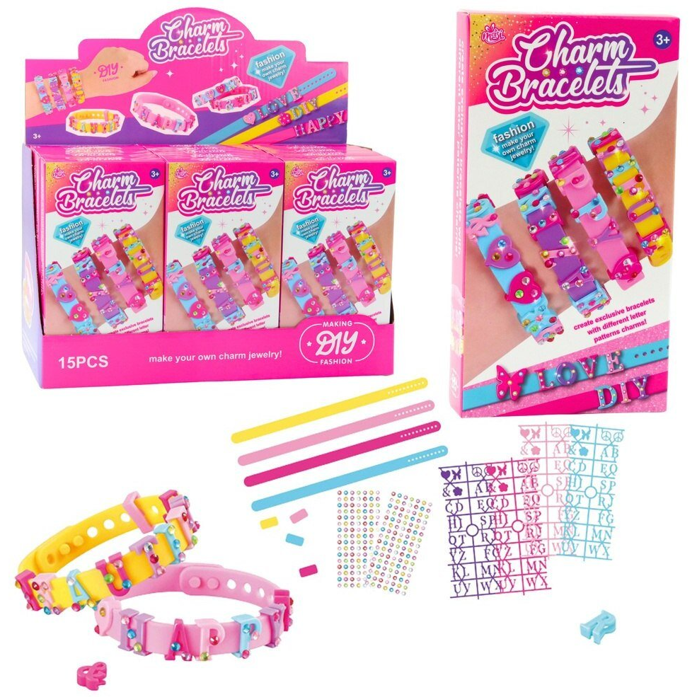 Barkács Karkötő Szett Betűs Medálokkal 4 Állítható Karkötő  23399 (23399)