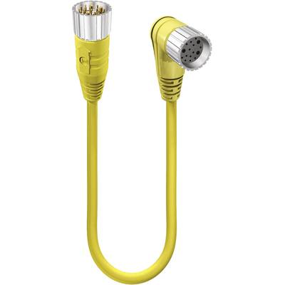 Lumberg Automation 2345 Érzékelő-/működtető csatlakozóvezeték M23 Dugó, egyenes, Csatlakozóaljzat, hajlított 5.00 m Pólusszám: 19 1 db