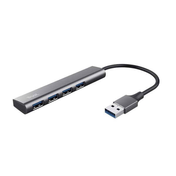Trust Halyx USB 3.2 Gen 1 (3.1 Gen 1) Type-A 5 Мбит/с Черен, Сив