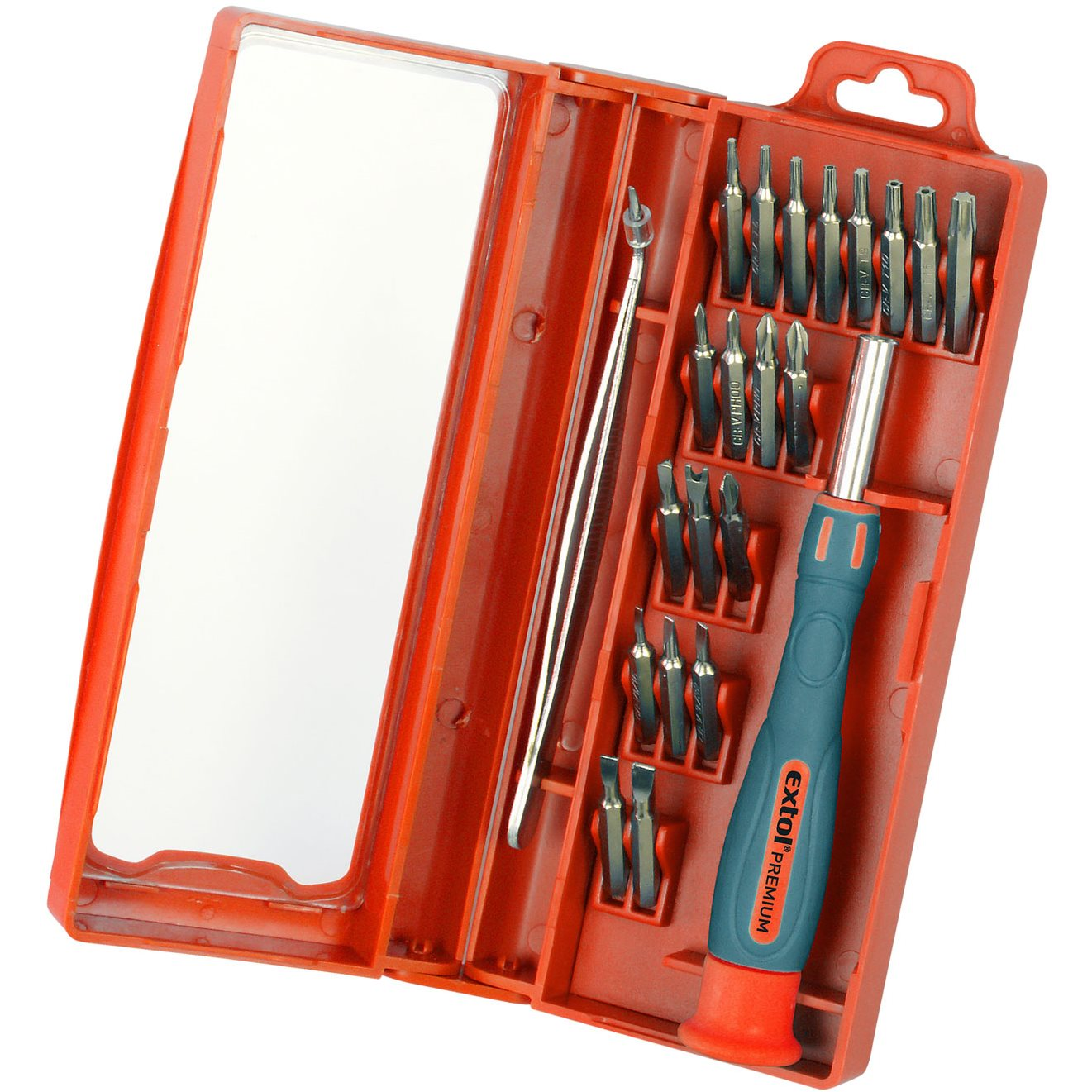 EXTOL PREMIUM 22 db-os órás csavarhúzó készlet (8819104)